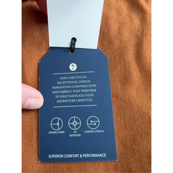 NWT Men’s Desert Dunes 32/32 weekend style tapered modern stretch khaki pants- t - Picture 4 of 9